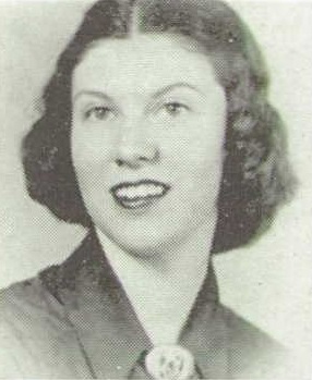 Alice Phelps 1938 senior portrait Stockton High School, Stockton, California