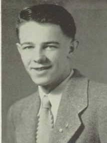 Alva Neil Schlosser 1947 senior portrait Helena High School, Helena, Montana
