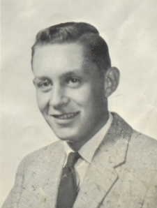 Dale Larson 1960 senior portrait Geddes Community High School, Geddes, Charles Mix, South Dakota