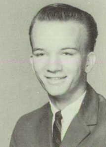 Danny Parkhurst 1964 senior portrait Highlands High School, San Antonio, Texas