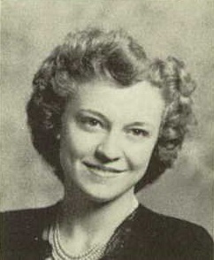 Darlene Klemme 1945 senior portrait Central High School, LeMars, Plymouth, Iowa