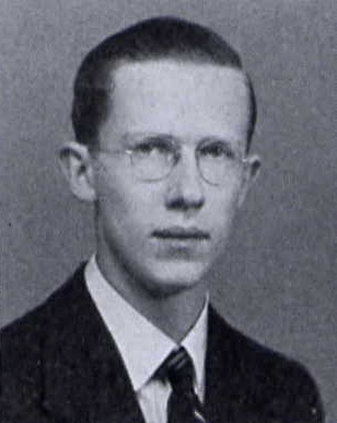 David Monroe 1942 senior portrait Oberlin College, Oberlin, Ohio