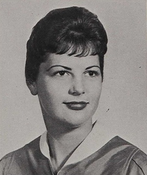 Donna Chernosky 1960 senior portrait Westminster High School, Westminster, California