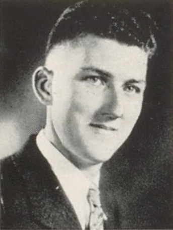 Durlin Behn 1937 senior portrait Reedsburg High School, Reedsburg, Sauk, WI