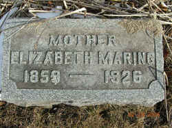Elizabeth Lebben Maring tombstone