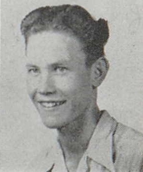 Elmer Young 1947 junior portrait Burley High School, Burley, Idaho