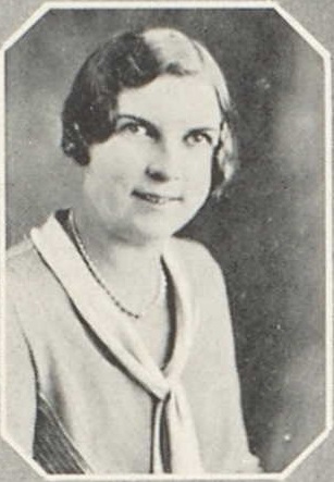 Elsie Jahnke 1931 senior portrait Reedsburg High School, Reedsburg, Sauk, WI