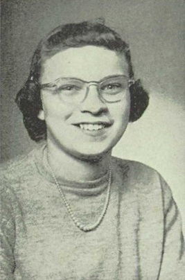 Ethelyn Parkhurst 1952 senior portrait Madison Central High School, Madison, Dane, Wisconsin