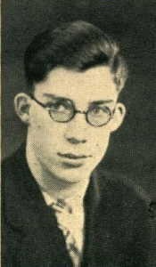 Eugene Cawley 1928 senior portrait Madison Central High School, Madison, Dane, Wisconsin