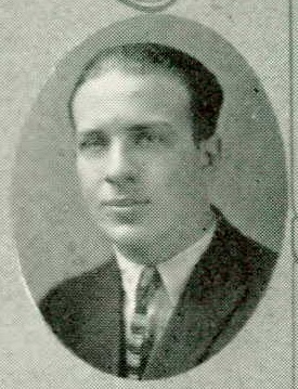 Frank Leo Glotzbach 1923 senior portrait Central High School, St Paul, Minnesota