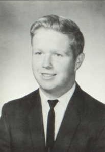 Gaylen Faughender 1968 senior portrait Geddes Community High School, Geddes, South Dakota