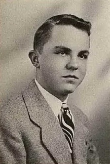 John C Garverick 1948 senior portrait Crestline High School, Crestline, Ohio