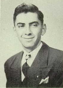 John Faherty 1949 senior portrait Monroe High School, Monroe, Wisconsin