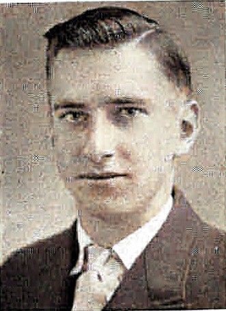 LaVern McClain - State Teachers College Platteville Grant WI 1938-Colorized