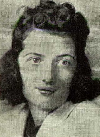 Laverne Hunter 1938 yearbook photo Mission High School, San Francisco, California