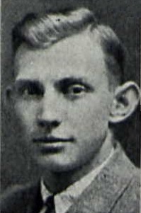 Lorin Stine 1927 senior portrait Indiana Central College, Indianapolis, Indiana