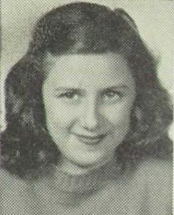 Mary Croal 1947 sophomore portrait Fargo Central High School, Fargo, Cass, North Dakota
