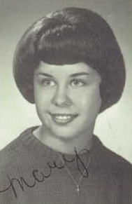Mary Ostmoe 1966 senior portrait Milaca High School, Milaca, Minnesota