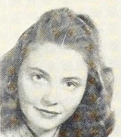Mercia V Balgemann 1953 freshman portrait Illinois State University, Normal, Illinois