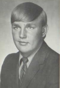 Michael Larson 1973 senior portrait Geddes High School, Geddes, Charles Mix, South Dakota