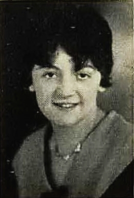 Pearl Lucille Petree 1930 senior portrait Mansfield High School, Mansfield, Ohio