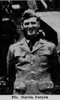 Pfc Martin Fargen - circa 1940