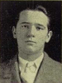 Ralph Adams 1928 junior portrait at Bloom High School, Chicago Heights, Cook, IL