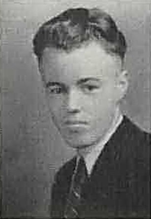 Richard Frazier 1934 senior portrait Boise High School, Boise, Idaho