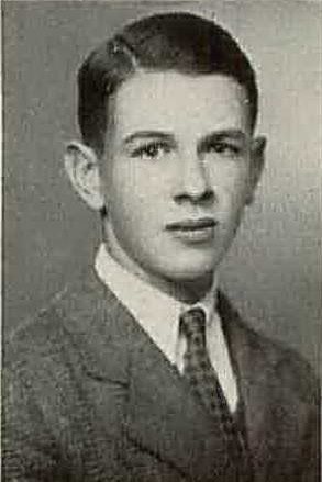 Robert Imes 1929 senior portrait Kendallville High School, Kendallville, Indiana