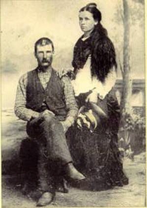 Samuel Mercer and Emma Rutherford Mercer; circa 1872