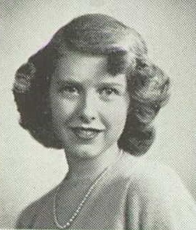 Sandra Jean Price 1950 senior portrait Boise High School, Boise, Idaho