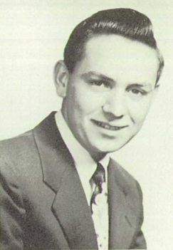 Tom Christensen 1952 senior portrait Yankton High School, Yankton, South Dakota