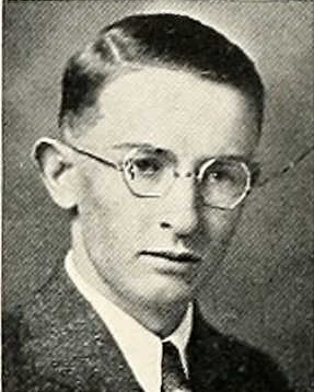 Warren Imes 1931 senior portrait Kendallville High School, Kendallville, Indiana