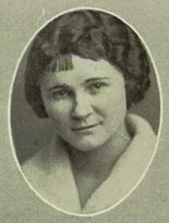 Inez Walch 1923 senior portrait Mason City High School, Mason City, Iowa