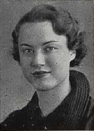 Jeanette Gehrke 1938 senior portrait State Teachers College, Platteville, Grant, WI
