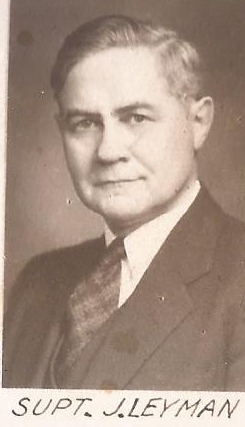 Jonas Leyman 1940 superintendent of Elk Point High School, Elk Point, Union, SD