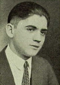 Lawrence Walch 1925 senior portrait Mason City High School, Mason City, Iowa