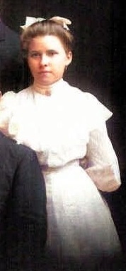Lillie Klemme - circa 1904-Colorized