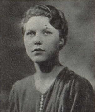 Madonna Brechtl 1934 senior portrait Reedsburg High School, Reedsburg, Sauk, WI