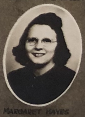 Margaret Hayes senior portrait 1941 Spring Green High School, Spring Green, Sauk, WI