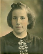 Margaret Mears 1940 senior portrait Reedsburg High School, Reedsburg, Sauk, WI