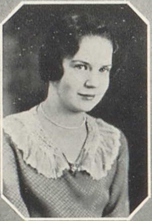 Marguerite Ost 1931 senior portrait Reedsburg High School, Reedsburg, Sauk, WI