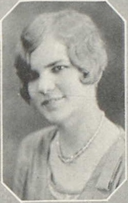 Martha Niemann 1929 senior portrait Reedsburg High School, Reedsburg, Sauk, WI