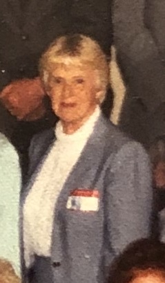 Mary Agnes Strampe at 50th reunion of Reedsburg High School class of 1940 - 20 May 1990