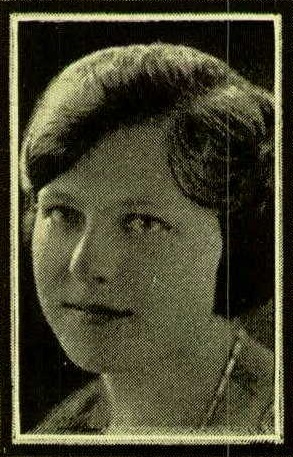 Melva Levenick 1923 senior portrait East High School, Madison, Dane, WI