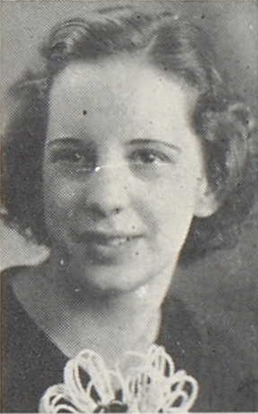 Mildred Fleming 1938 senior portrait Reedsburg High School, Reedsburg, Sauk, WI