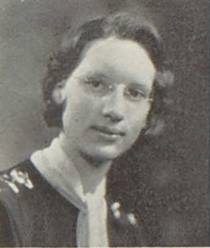 Mildred L Krey 1934 senior portrait Reedsburg High School, Reedsburg, Sauk, WI