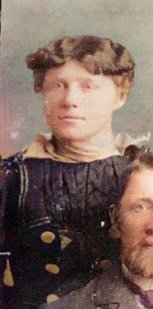 Millie Klemme circa 1900-Colorized
