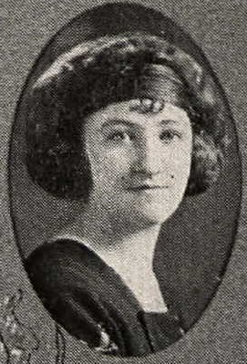 Nadine Ahrendt 1922 senior portrait Jefferson High School, Portland, Oregon