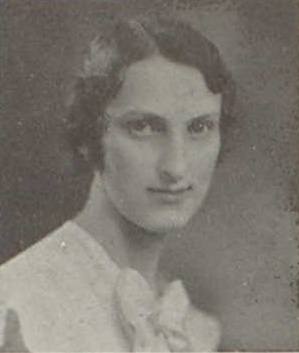 Norma Hasz 1934 senior portrait Reedsburg High School, Reedsburg, Sauk, WI